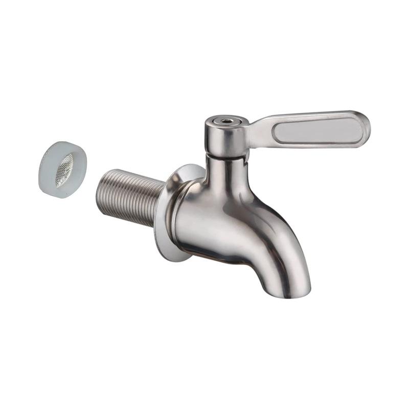 304 Stainless Steel Wine Barrel Replacement Faucet, Beverage Juice Water Barrel Faucet, Glass Wine Jar Faucet, Coffee Spigot
