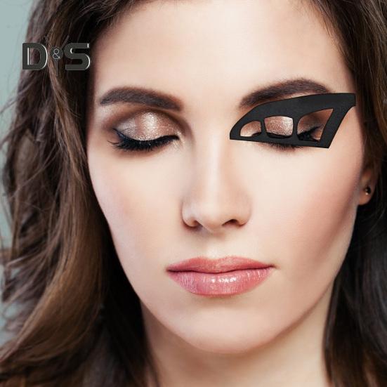 1/2/3Pcs Eyeshadow Stencil Tool Reusable Beginner Eyeshadow Assistant Eyeshadow Drawing Guide Helper Shaper Silicone Eyeshadow Mapping Template