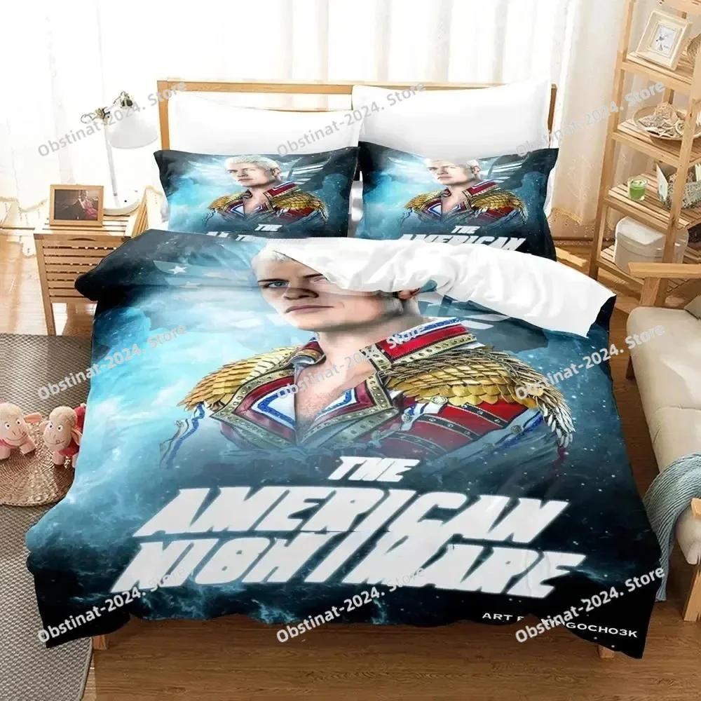 Cody Rhodes American Nightmare Bedding Set Printed Bed Set With Pillowcase Duvet Cover Soft Single Double Queen Super King Size