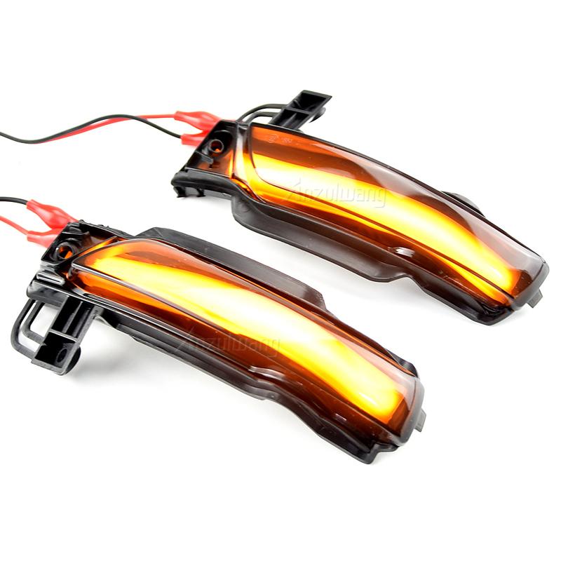 2pcs For Jeep Grand Cherokee WK2 2011-2018   Car LED Dynamic Turn Signal Side Mirror Light Rear Mirror Blinker Lamp