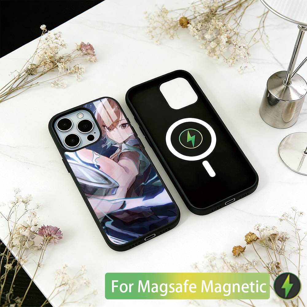 

Mikoto Misaka Phone Case For iPhone17,16,15,14,13,12,11 Plus,Pro Magnetic For Magsafe Wireless Charging iPhone12