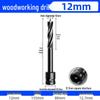 Dain High-Hardness Electric Wrench Woodworking Drill Bit Holder & Short Twist Drill Wood Hole Expander.