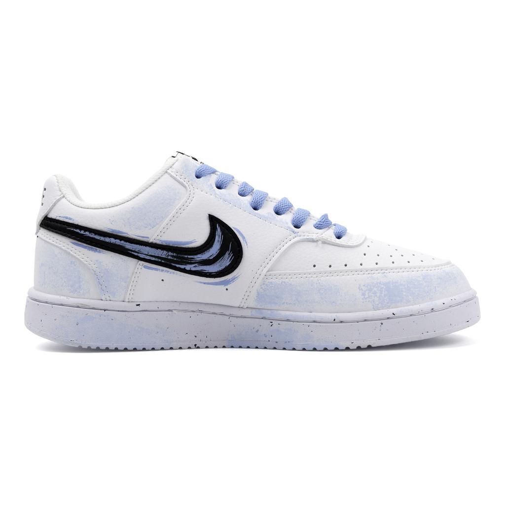 Nike Court Vision 1 Dusty Blue Starry Slip Resistant Cushioning Abrasion Resistant Breathable Low Top DH2987-101(team2396-)