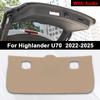 For Toyota Highlander U70 U50 U40 2009-2025 Car Boot Tailgate Kick Pad Leather Anti Kick Anti-dirty Trunk Door Mat Protection