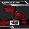 LED Rear Bumper Reflector Lights For Mazda CX-3 CX3 2015 2016 2017 2018 2019 Brake Warning Dynamic Turn Signal Lamps Left/Right