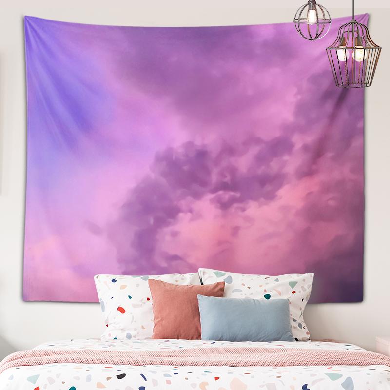 Melodious Clouds Art Tapestry Wall Hanging Artist Living Bedspread Beach Towel Hippie Bedroom Dorm Room Decoration