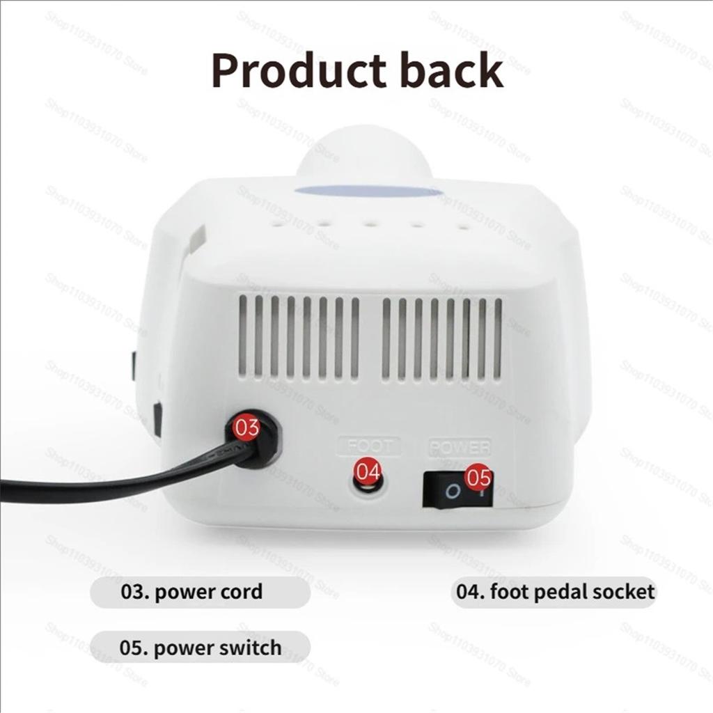 BTmarathon2H37L1 Handle 2.35 Mm High-speedNew 35,000 Rpm Electric Mini Motor Nail Drill Polishing Durable Coating Removal Equipment