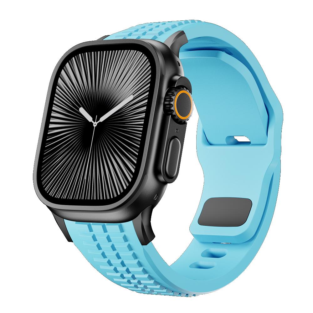 Luxury Silicone Band For Apple Watch Ultra 3 49mm Series 11 10 46mm Sports Bracelet For iWatch 9 8 7 6 SE 45mm 44mm Strap Correa