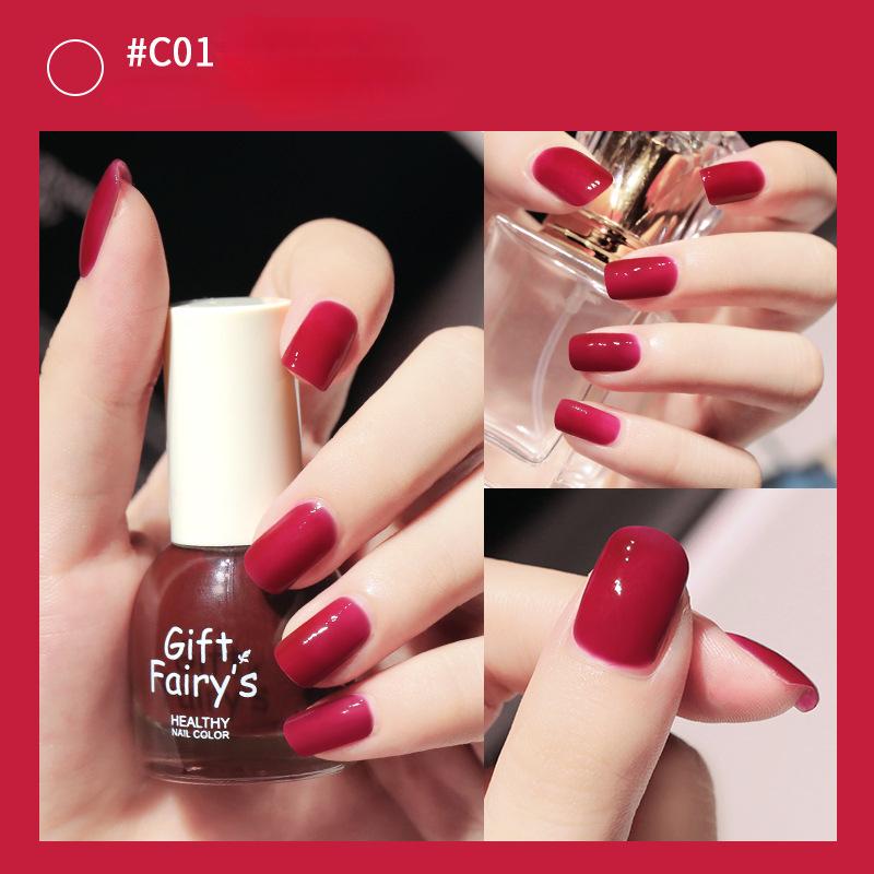 Nail Polish No Baking Long-lasting Water-based Tearable Quick-drying Nail Polish