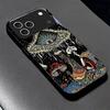 Magic Mushrooms Art For Apple Black Phone Case For iPhone 17 16 15 14 13 12 Mini 11 Pro Max 17 Air 7 8 Plus XR Glass Back Cover