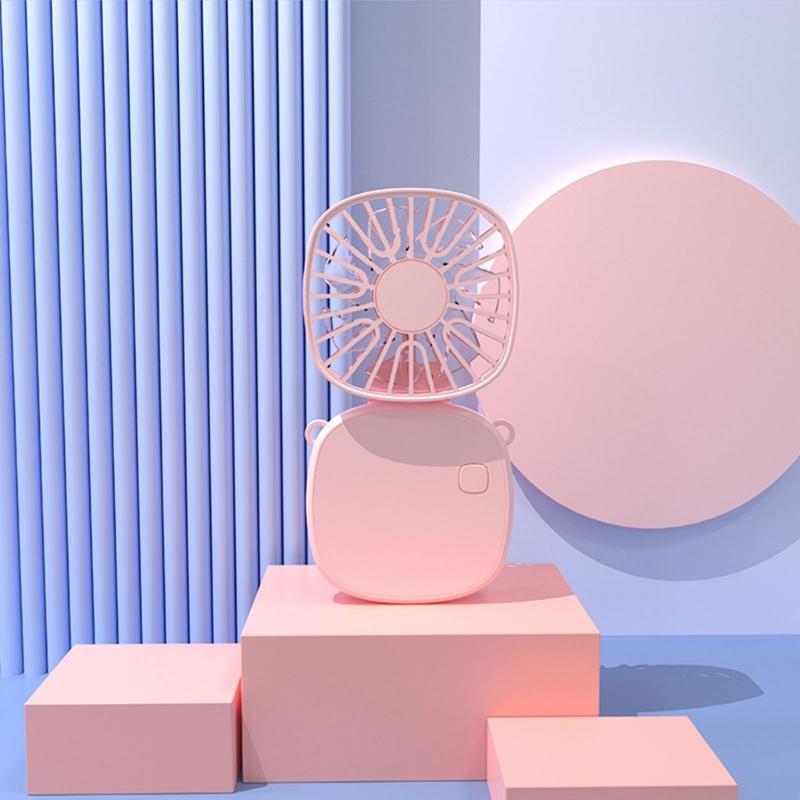 Handheld Fan Foldable Fan Rechargeable Small Pocket Fan with 3 Speed USB Fan for Office Outdoor Indoor Pocket Fan
