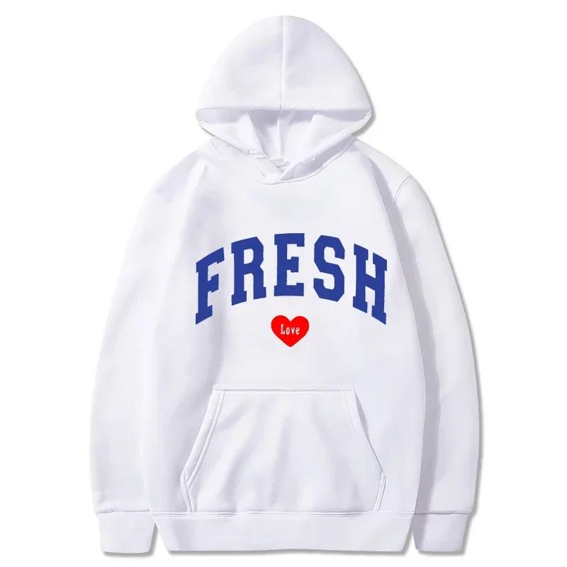 Sturniolo Drillinge Hoodies Varsity Sweatshirts Fresh Love Merch Print Damen Herbst Winter Mode Übergroße Sweatshirts Kleidung