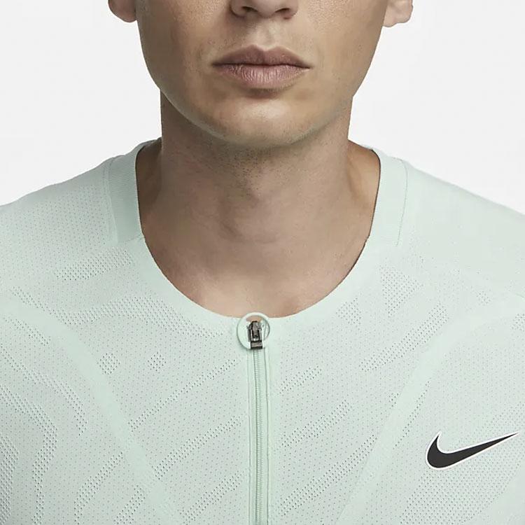 Nike Court Dri-FIT ADV Slam Solid Quick-Dry Tennis T-Shirt Men Tops Ice-Jade-Blue DX5524-346