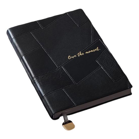 Faux Leather Cover Notebook Smooth Writing Office Notebook Waterproof Writing Diary Personal Use Notepad