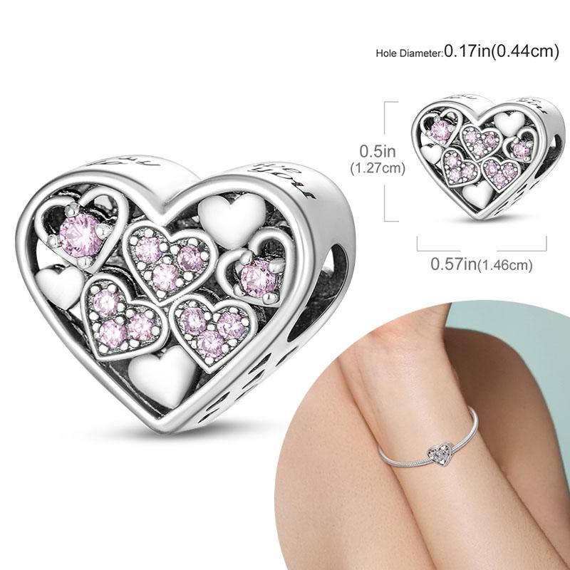 New 925 Silver Charm Bead Fit Original Bracelet Charms for Women Necklace DIY Jewelry Gift