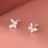 Small Butterfly Screw Studs Earrings for Women Girls Comfortable Wear Charm Earwear Stylish Accessories for Party