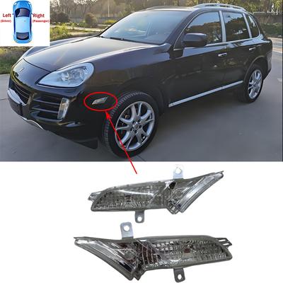 For Porsche Cayenne 2007-2010 Car Right Left Plastic Clear Front Side Marker Lights Signal Lamp 95563103501 95563103601