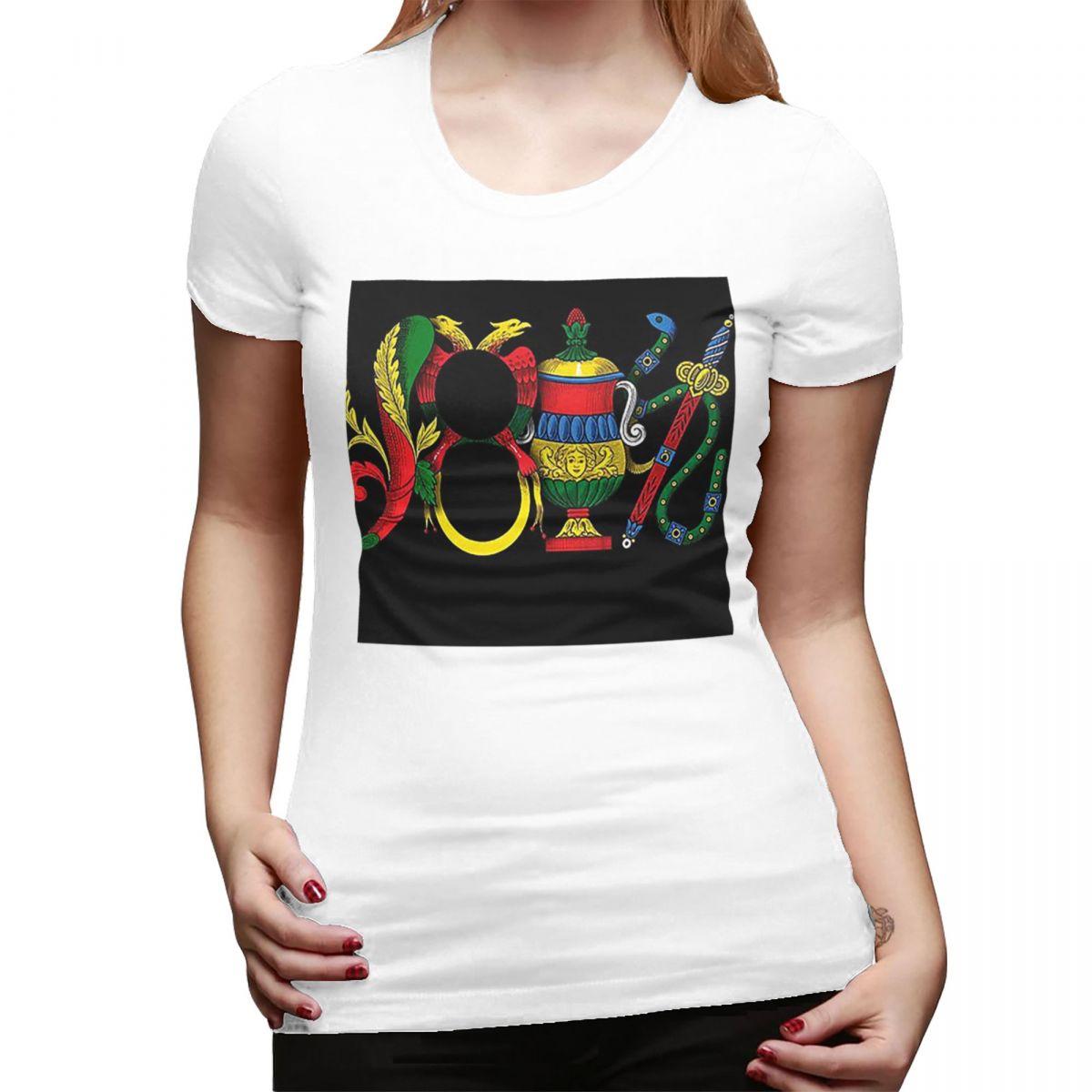 

Italian Aces Briscola Scopa Card TShirt for Women ONeck Streetwear T Shirts Womens Short Sleeve Summer Clothes Tops S