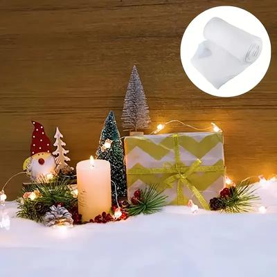 Weihnachten Simulation Schneedecke Verdickte Schneewatte Künstliche Schneeflocke für Feiertags-Schneeszene Tischdisplay Partydekoration