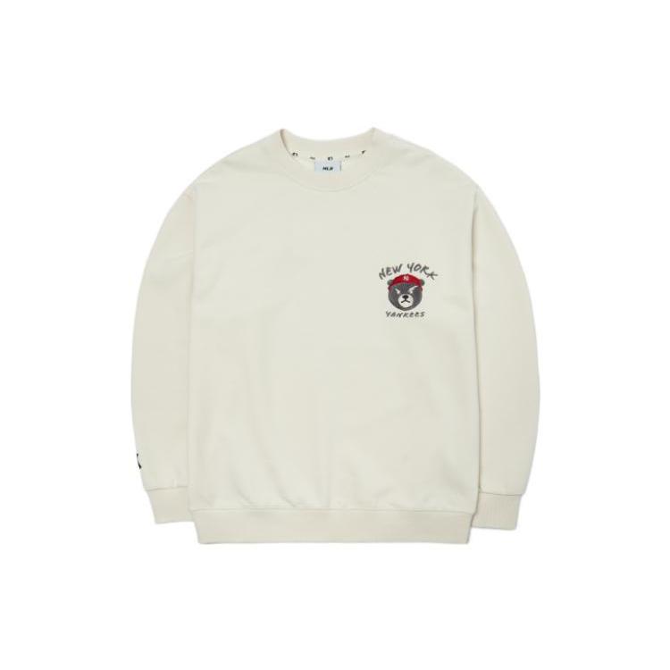 New MLB Mega Bear FW22 Sweatshirt Unisex Ecru 3AMTE0124-50CRS