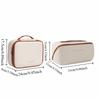 Zipper Pillow Makeup Pouch Detachable Travel Wash Bag Portable PU Leather Cosmetic Bag  Outdoor