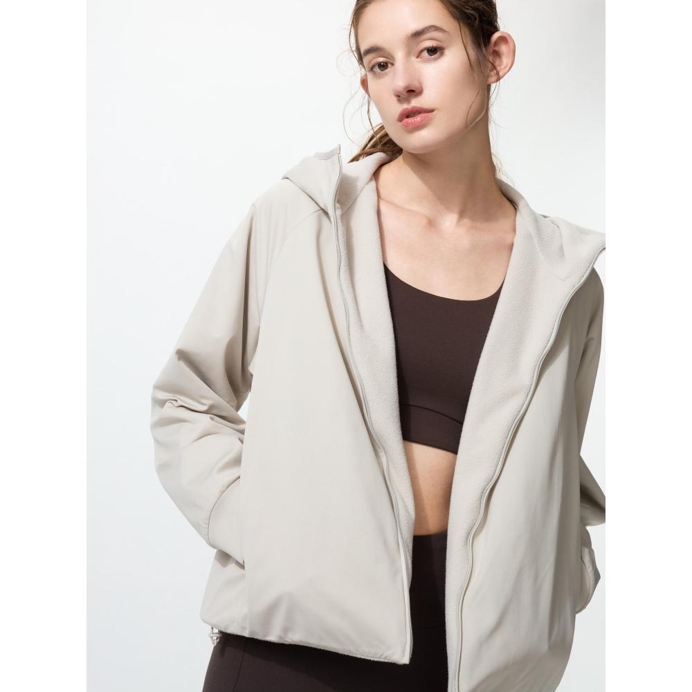Uniqlo Windblock Fleece Reversible Zip Hoodie