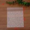 100 PCS New Hot Cookie Self Adhesive White Dots Plastic Packaging Bag Seal OPP