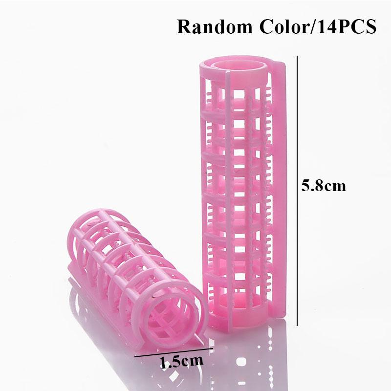 

Пластиковые бигуди для волос, бигуди с защелкой, самозажимные бигуди для парикмахерских салонов, парикмахерских, лента для завивки волос, случайная