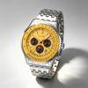 Men's Quartz Watch SKMEI Chronograph Stainless Steel Business 9348
