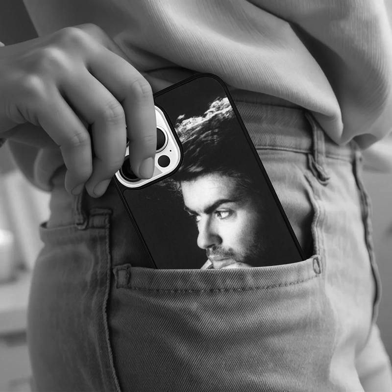 George Michael Handsome Singer Phone Case For iPhone 17 Air 15 16e 14 13 Pro Max Coque 12 11 Pro Max PLUS cover