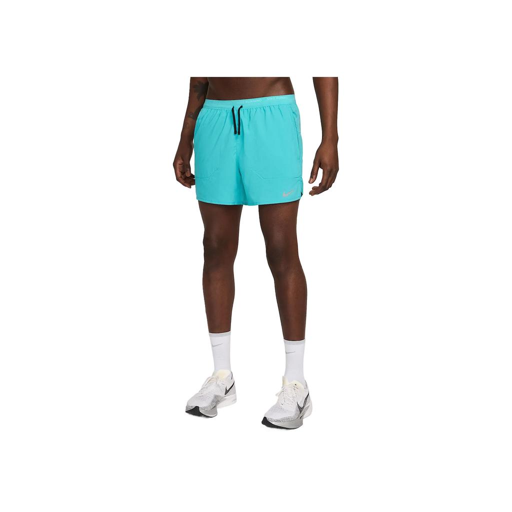 Nike Shorts Esportivos Leves Suaves Confortáveis Frescos Trail Stride Dri-Fit Masculino Azul-Claro Preto DM4755-345