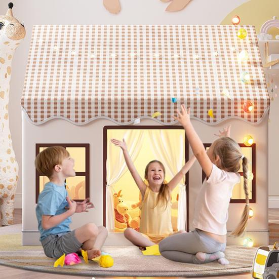 Yousheng Kids Play Tent for Girls Boys Indoor Outdoor Castle Toy House Anti-Trip Princess Themed Safety Playhouse