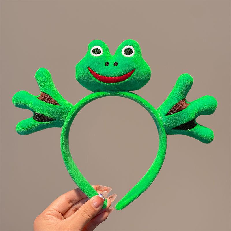 Cartoon Plush Headband: Cute Hair Accessory for Women & Kids, Perfect for Face Washing