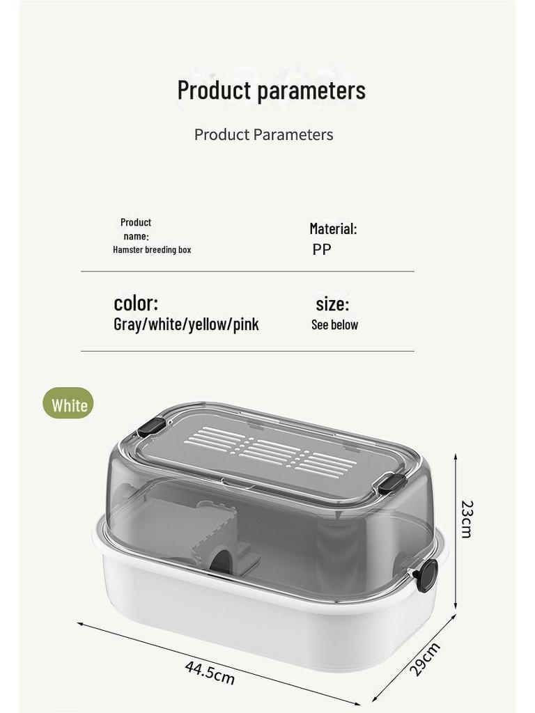 Transparente Panorama-Luxusvilla für große Hamster, für Goldbären und kleine Haustiere