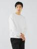 Beams Heart Men's Geometric Quilted Crew Neck Sweatshirt, White, Size L