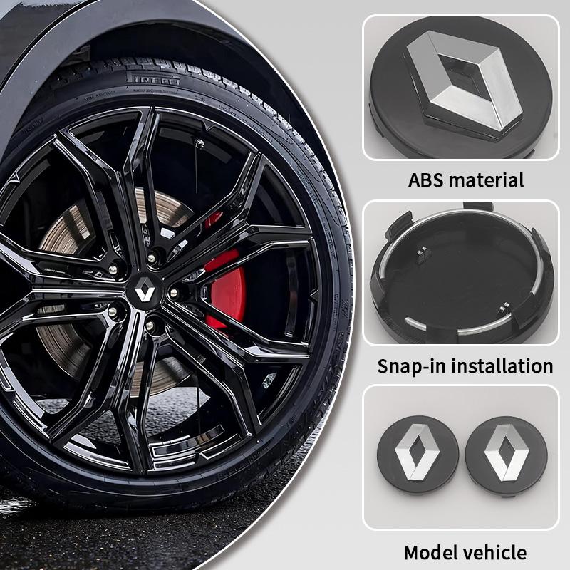 For Renault Megane 2 3 Clio 4 5 Trafic Captur Emblems Kangoo Zoe 4PCS 57mm 60mm Car Wheel Center Cap Logo Hub Badge Rims Cover XX7