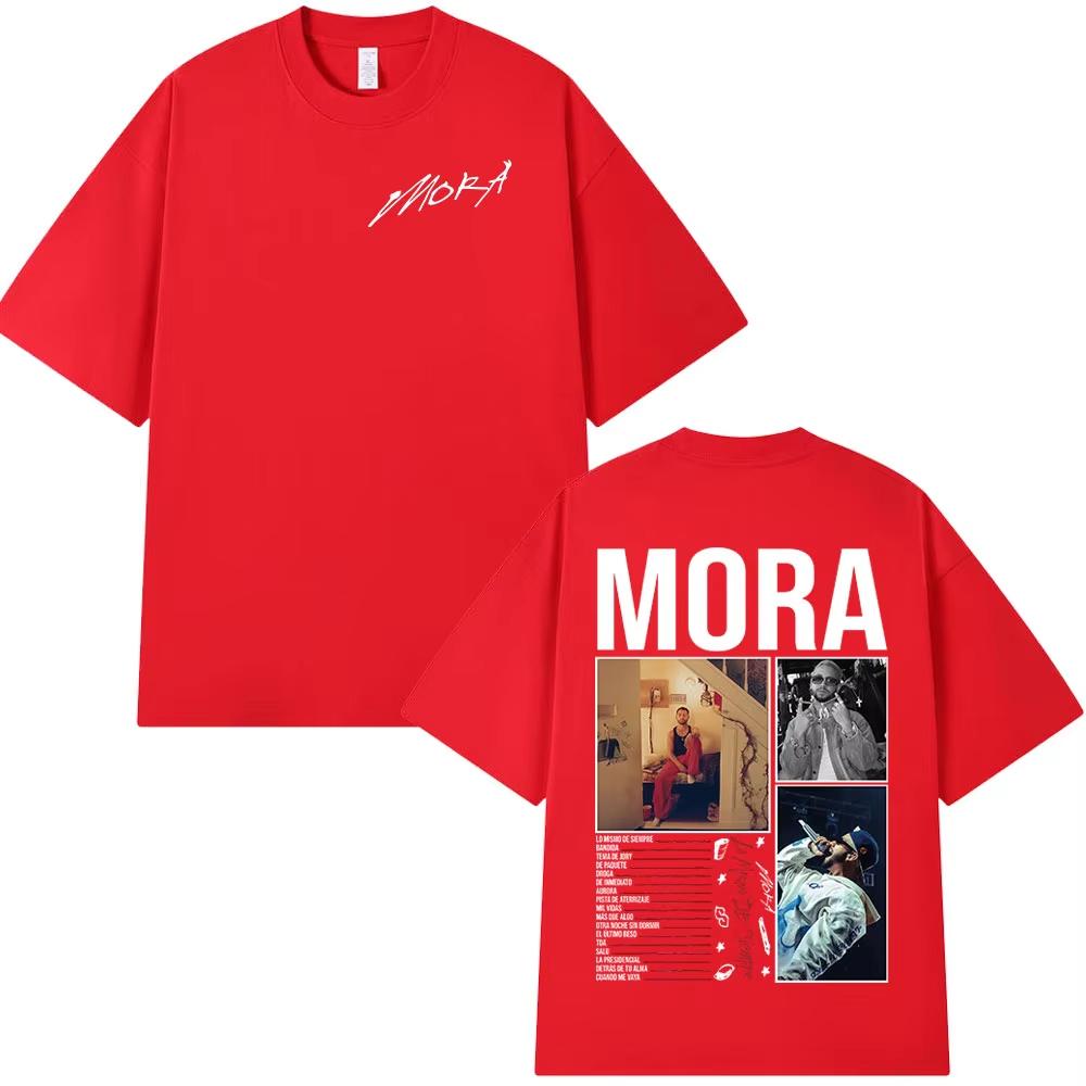 Mora Lo Mismo De Siempre 2025 Album Merch T Shirts Men Women Clothing Fashion Summer Comfort Short Sleeve Oversized T-shirt Tops