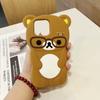 Voor 16 15 14 13 12 11 Pro Max Plus Xs XR 6 7 8 Plus Zacht Rilakkuma Beer Siliconen Zachte Cover Case