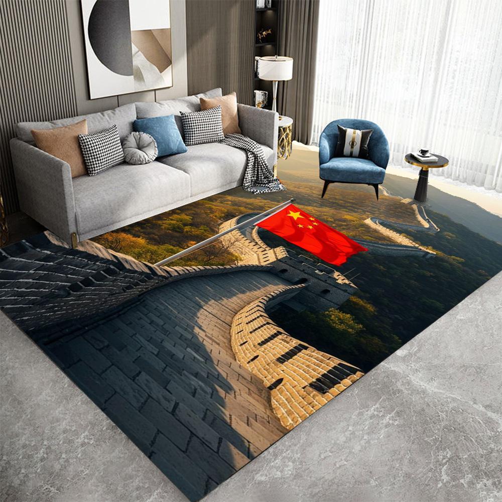  Great Wall Carpet Cartoon Living Room Bedroom Kitchen Sofa Table Balcony Rug Non-slip Washable Mat  Exquisite Ornaments