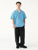 B:MING LIFE STORE by BEAMS Men's S/S Shirt, Moisture-Wicking, Quick-Drying, Striped, Open-Collar, Size S, L