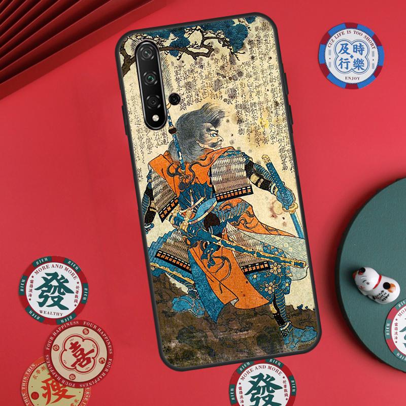 Japanese Samurai Art For Huawei Nova Y73 Y72 Y61 Y91 Y90 Y70 Y60 12s 12i 11i 8i 9 10 SE P60 Pro P30 P40 Lite Case
