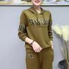 Fashion Casual Suit Women's Spring and Autumn Loose Hooded Running Two-piece Set
