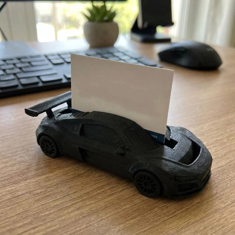 Realistic Sports Car Business Card Holder Plastic Car Card Display Holder Gift for Car Lovers