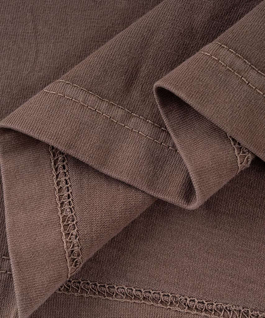 Descheuis Everyday Pigment Crop Short Sleeve Tee Brown