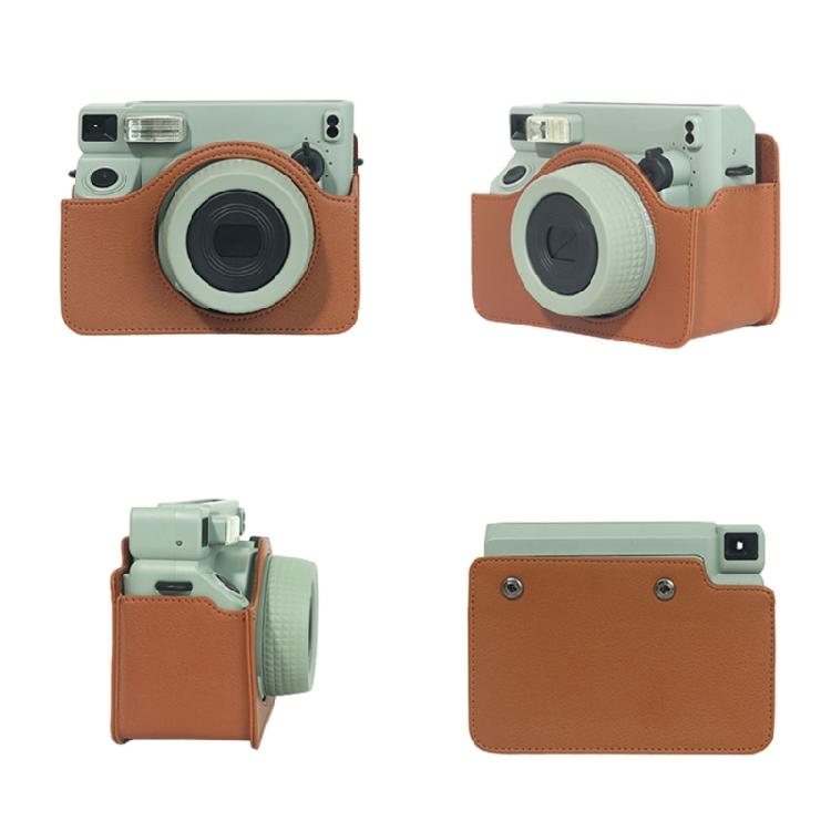 Aparat na film natychmiastowy Pokrowiec ochronny z PU skóry na Wide 400 z odpinanymi paskami