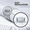 Portable Air Conditioner Air Conditioner Part Vent Adapter Pipe Coupler Exhaust Hose Connector