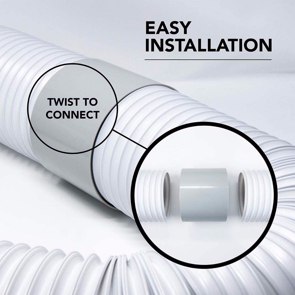 Portable Air Conditioner Air Conditioner Part Vent Adapter Pipe Coupler Exhaust Hose Connector