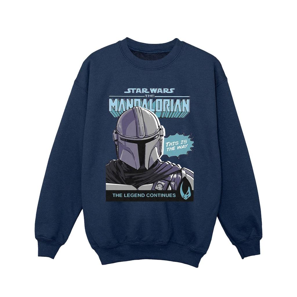 Star Wars The Mandalorian Girls Mando Comic Cover Sweatshirt