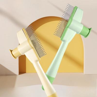 Peigne pour chat, Aiguille d'épilation, Brosse à cheveux, Nettoyeur de poils de chien et de chat, Spécial pour caresser les poils longs de chat, Peigne d'épilation pour poils courts d'animaux de compagnie
