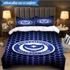 3PCS Ports Fc Crest Printed Soft Bedding Set,Including 1pc Duvet Cover And 2pcs Pillowcases Perfect for Bedroom, Dormitory, Fan Gift